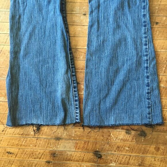 Silver bootcut, distressed raw hem jeans - Picture 3 of 4